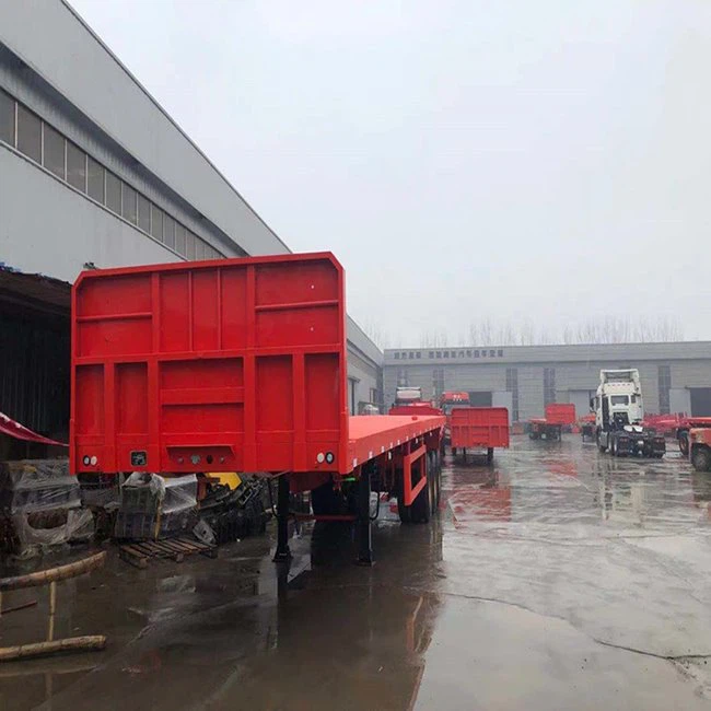Remorcă platformă pentru containere